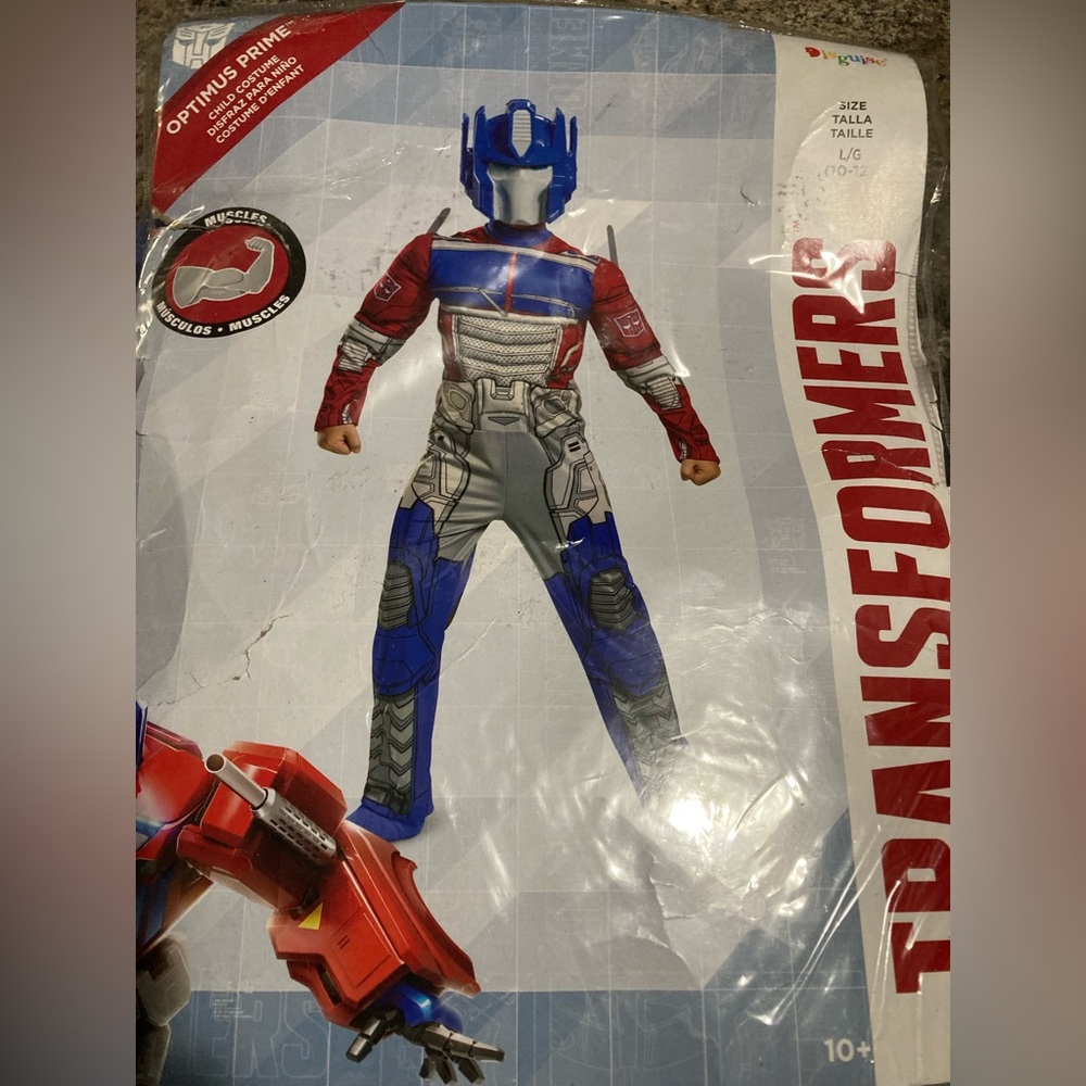 Transformers Costume with Red, Blue, and Gray Design